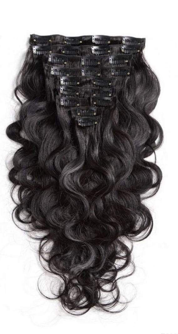 Seamless Virgin Hair Clip Ins - Honeys Luv Hair 