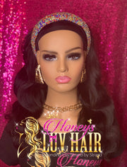 HEADBAND& HALF WIG - Honeys Luv Hair 